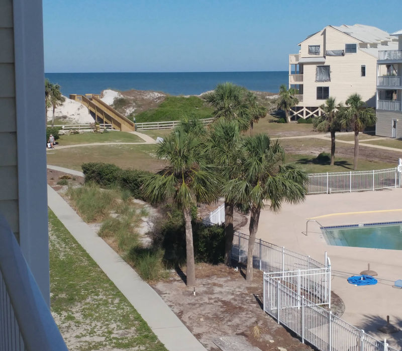 Over Yonder 3rd Floor Balcony View